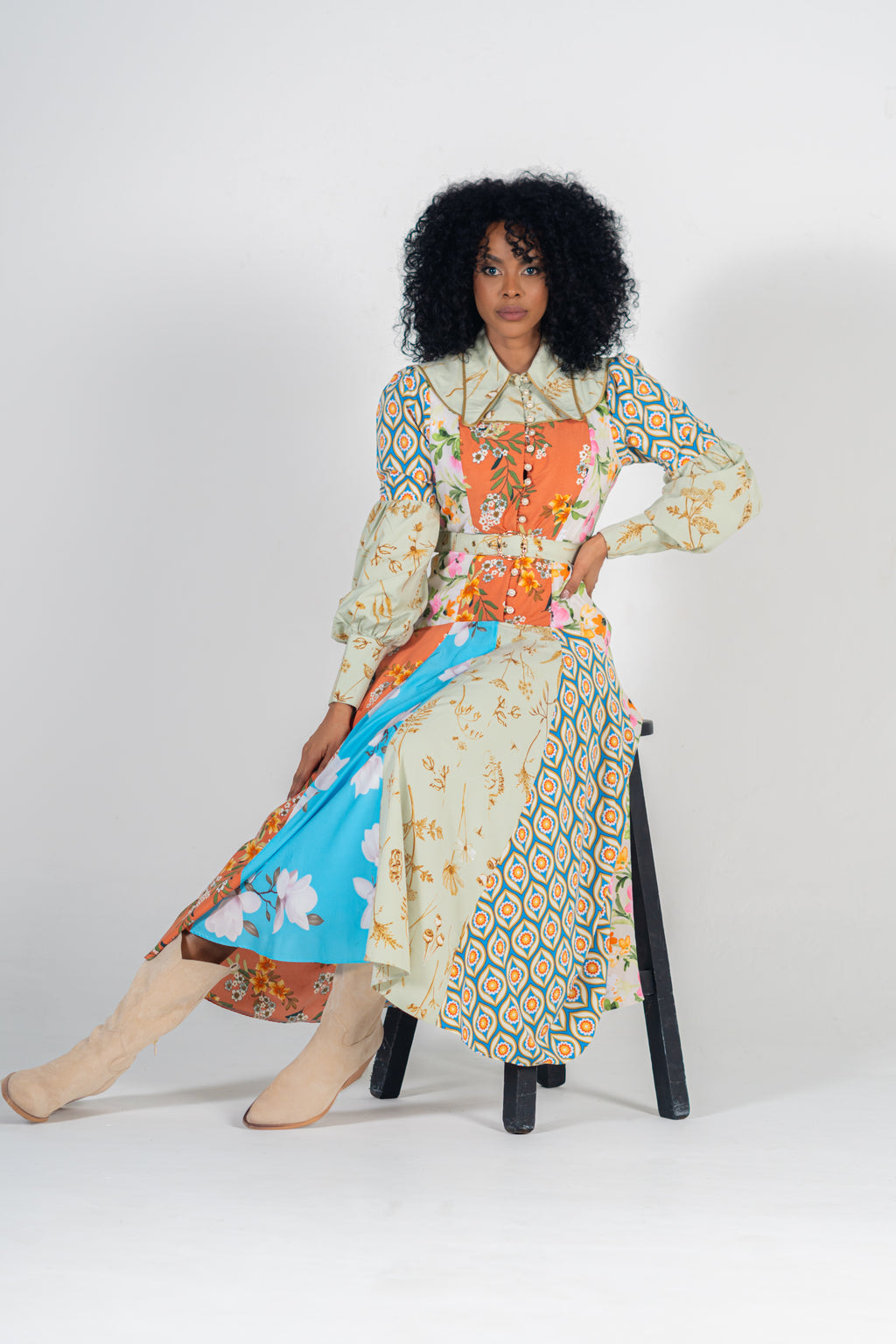 Vestido Pach-Work Afro